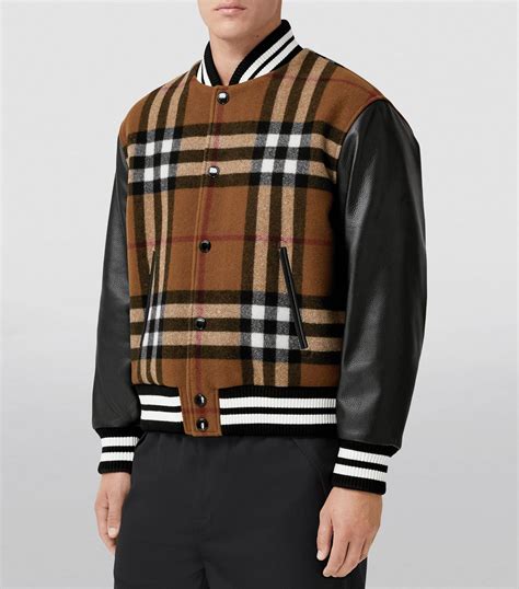 burberry bomber jacket women's|check cashmere bomber jacket women.